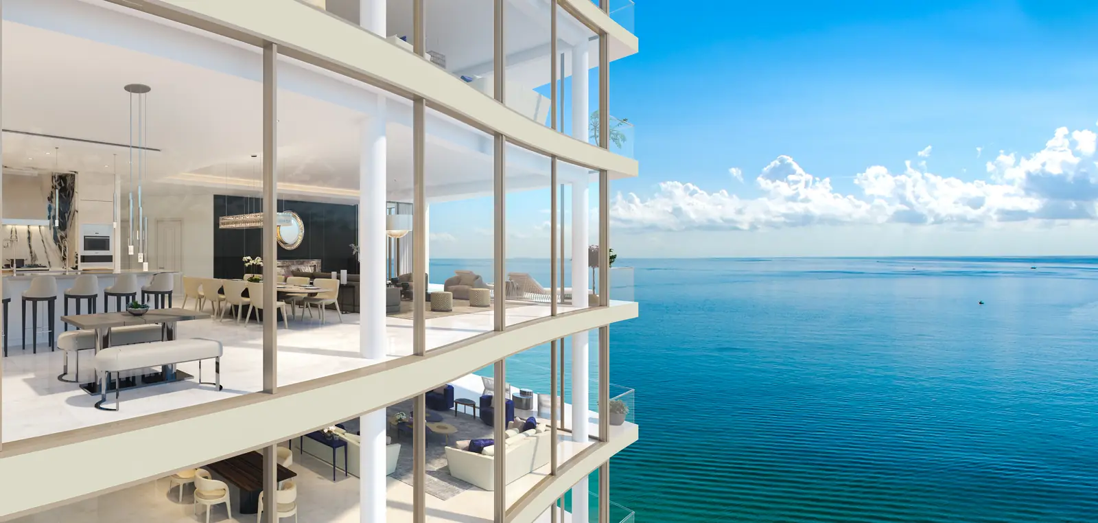 Amalfi residence, terrace and ocean view