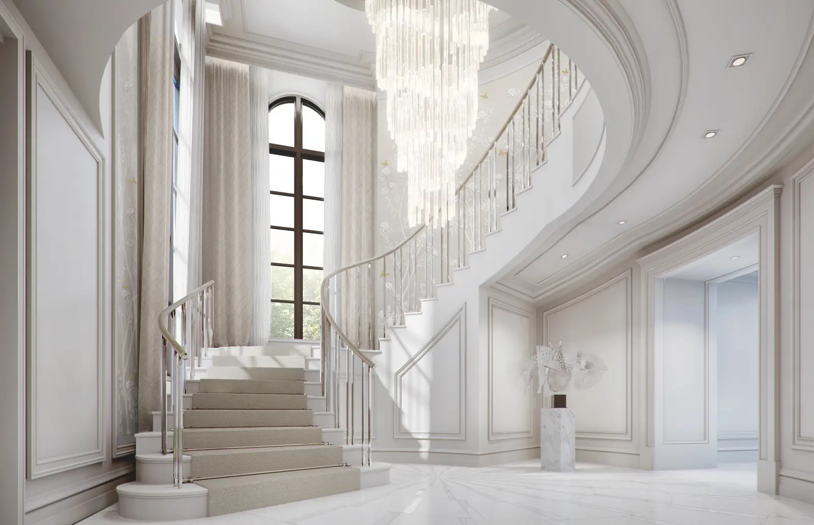 Casa Di Coba, grand staircase