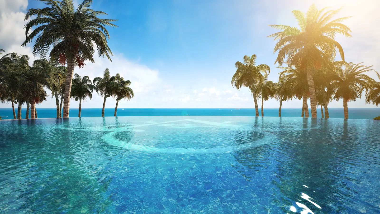 Infinity-edge pool