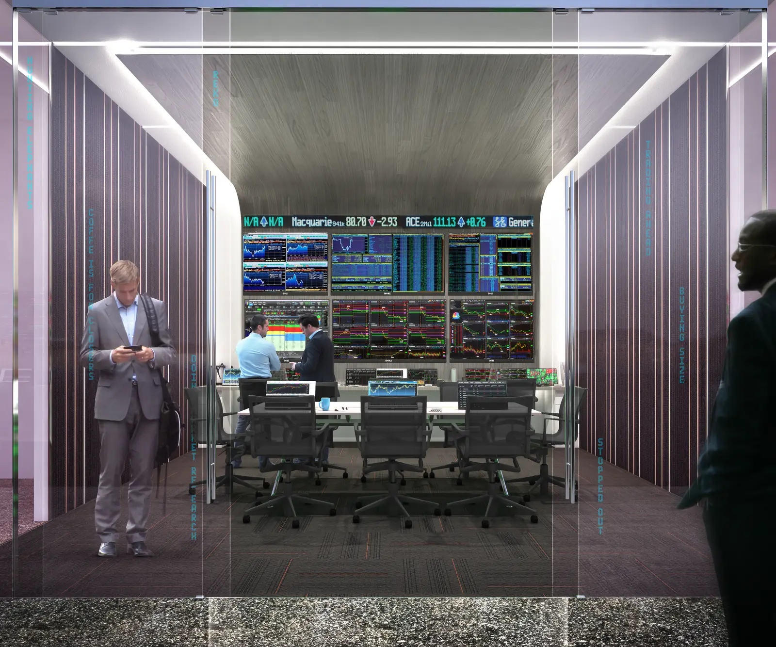 Wall Street Trader's Club room