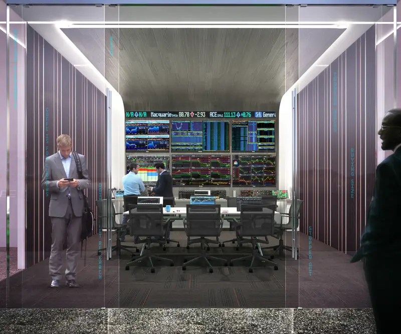 Wall Street Trader's Club room
