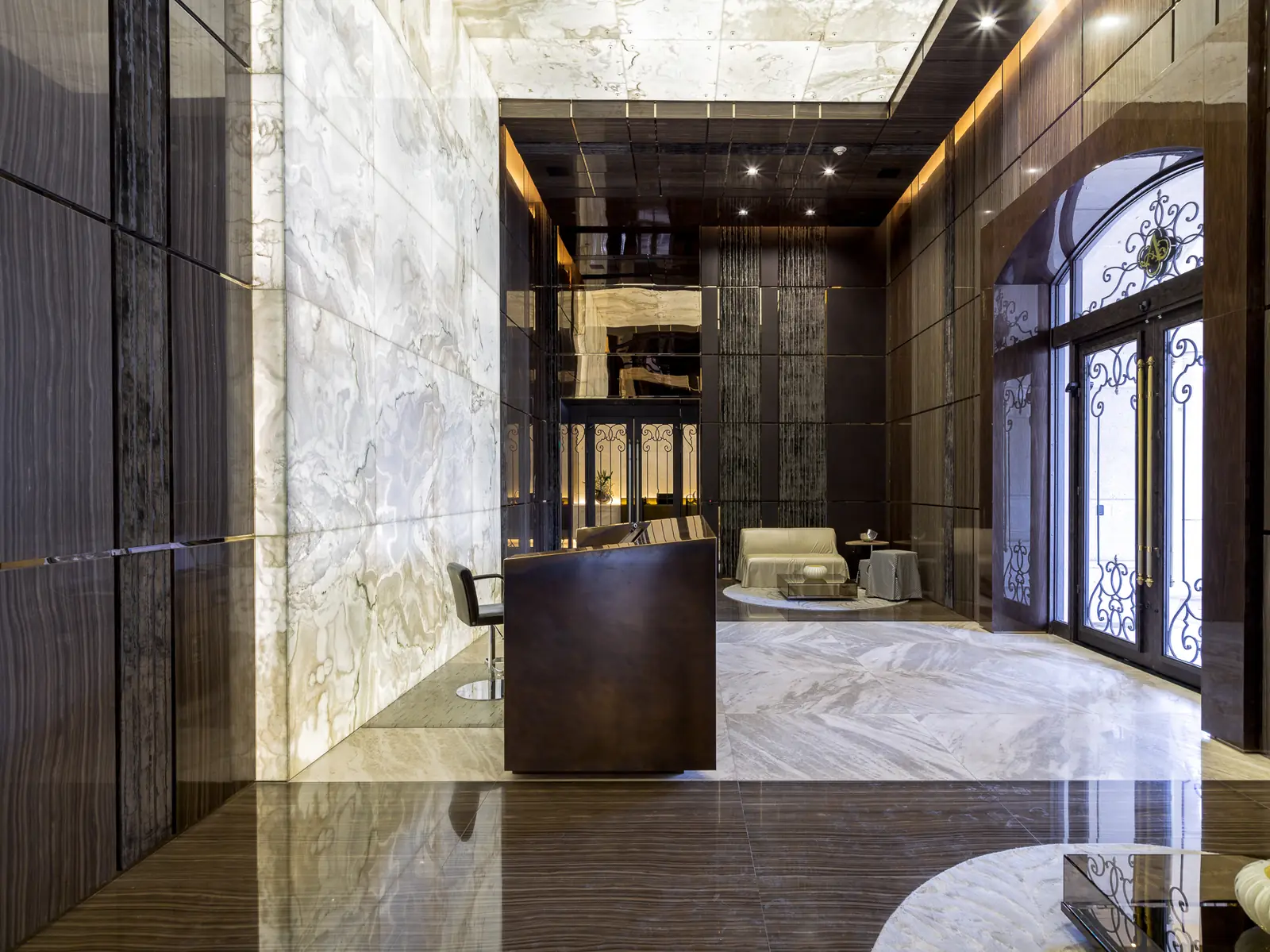 The Mansions at Acqualina lobby