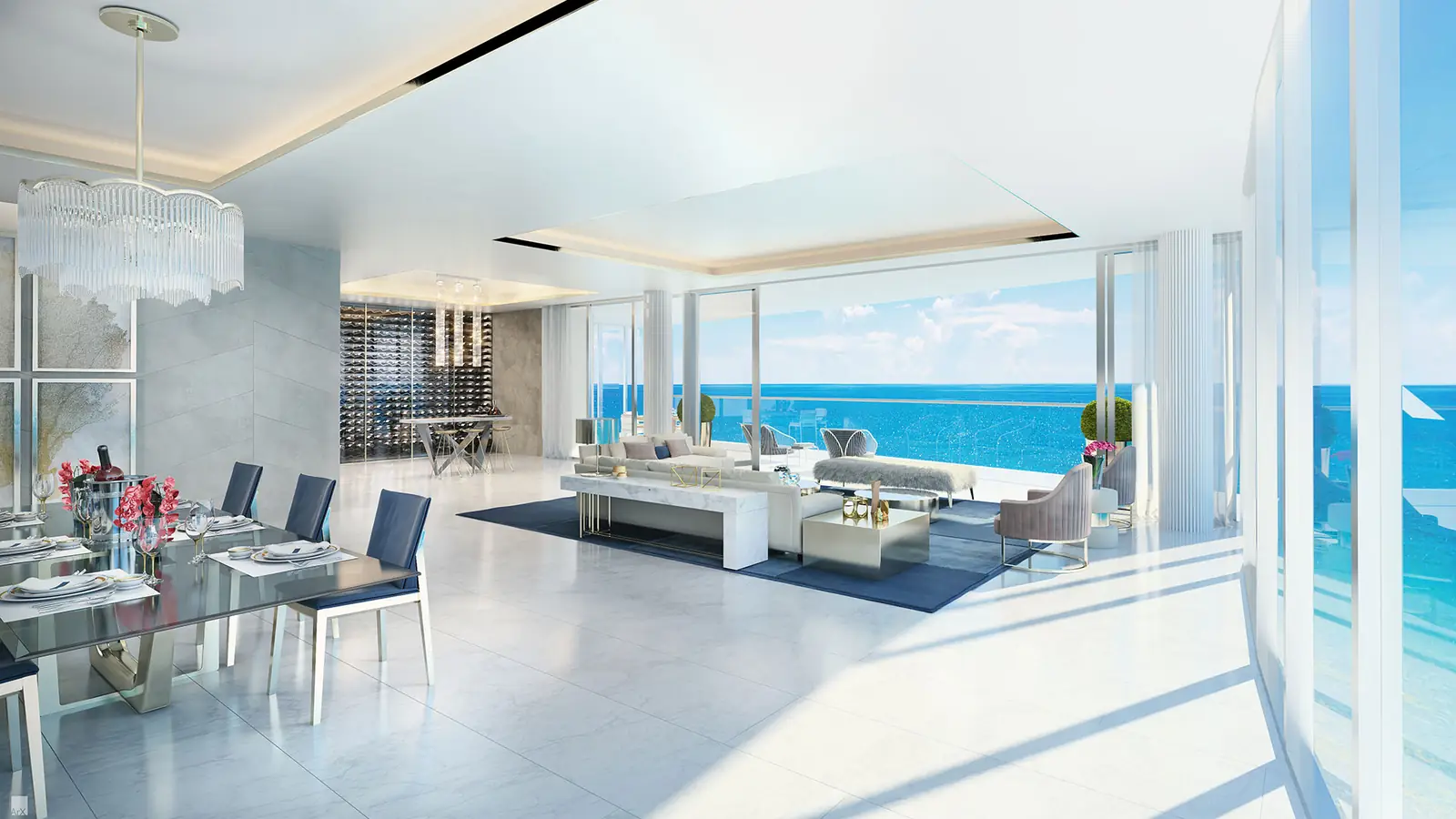Milano residence, living room