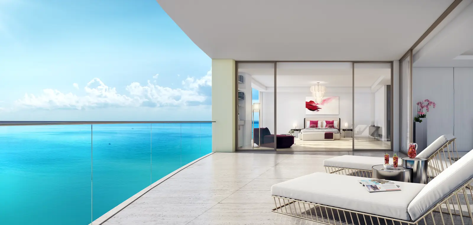 Ravello residence, east terrace over the ocean