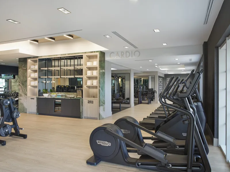 AcquaFit fitness center at Acqualina Resort