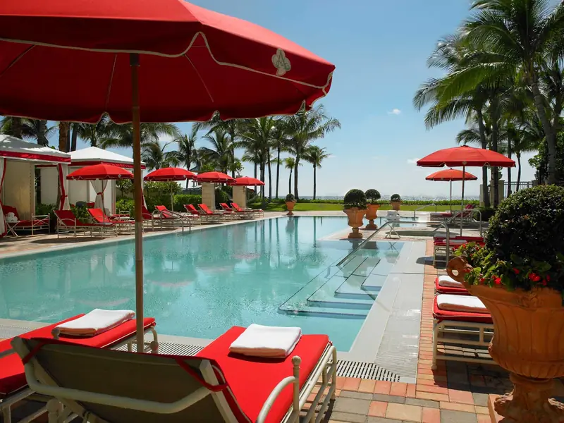 The adults-only pool at Acqualina Resort