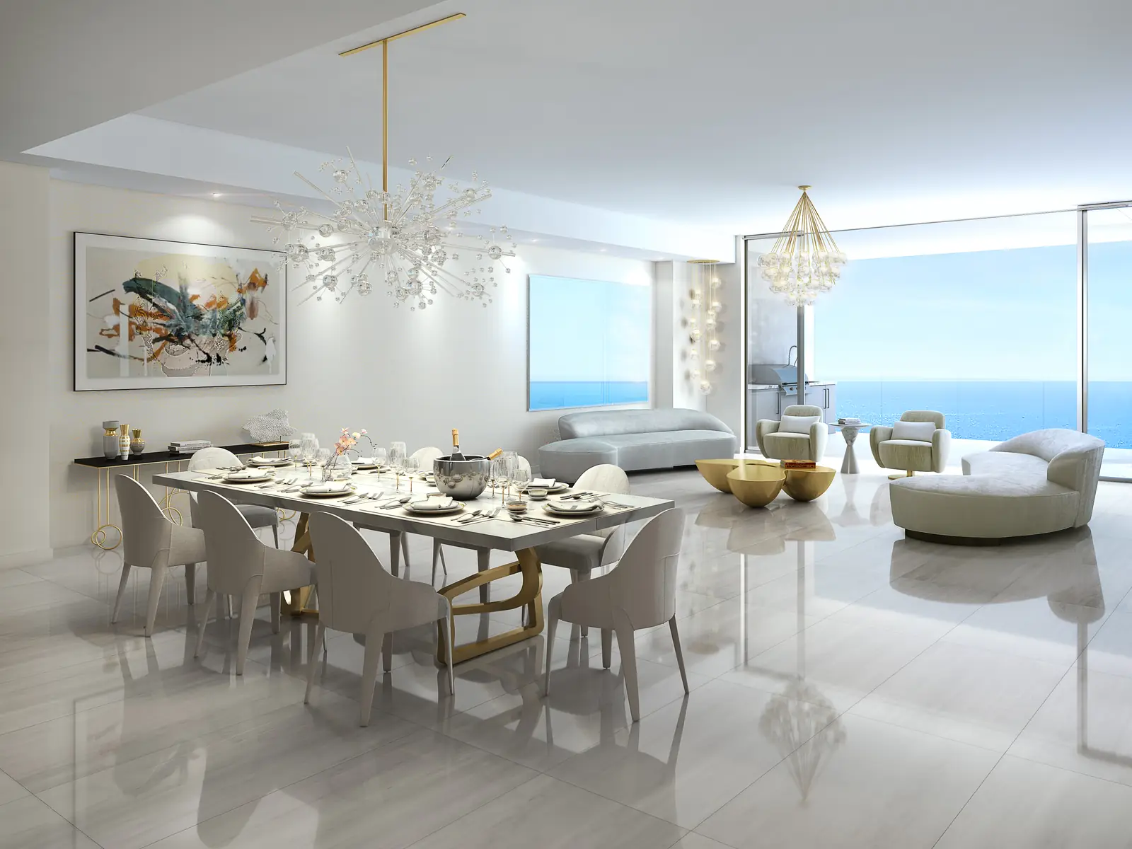 Vecchio residence, living room